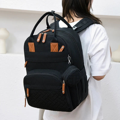 Sac-à-Langer-à-Dos-maman-et-son sac-à-dos-noir