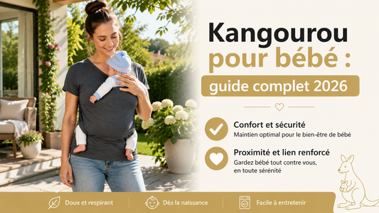 Kangourou bébé peau à peau maman jardin lumineux 2026
