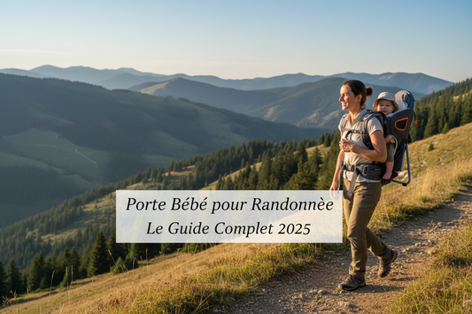 Porte bebe pour randonnee moderne avec maman et bebe en balade nature