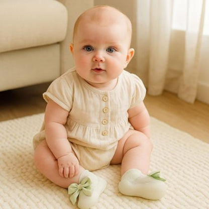 Chaussure bebe fille légère en coton respirant pour l’été