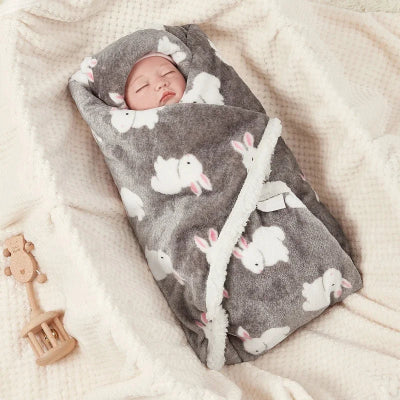 Couverture-Bébé-Lapin-Gris
