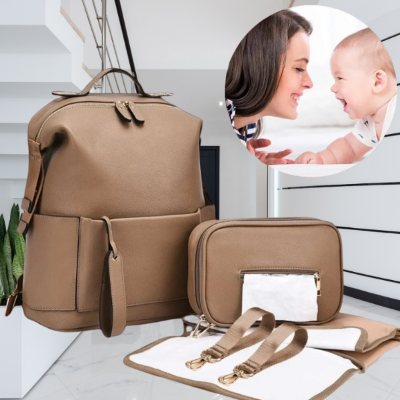 Sac-à-dos-à-langer-Fabriqué-en-cuir-PU-de-haute-qualité