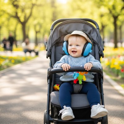 Casque anti bruit bébé coussinets rembourrés confort maximal