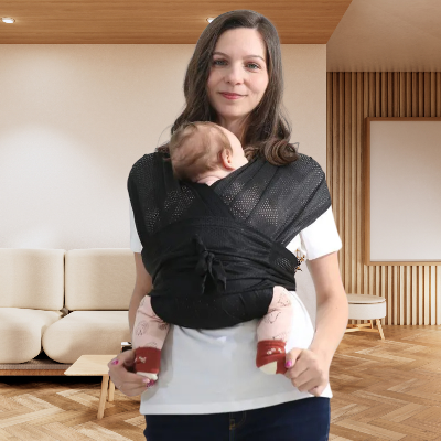 écharpe de portage bebe endormie noir