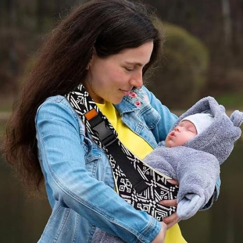 écharpe-de-portage-bébé-ergonomique-facile-à-ajuster 