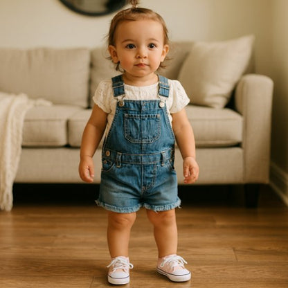 Chaussure bebe en toile douce avec semelle antidérapante