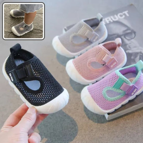 Chaussure bebe unisexe en mesh respirant pour premiers pas