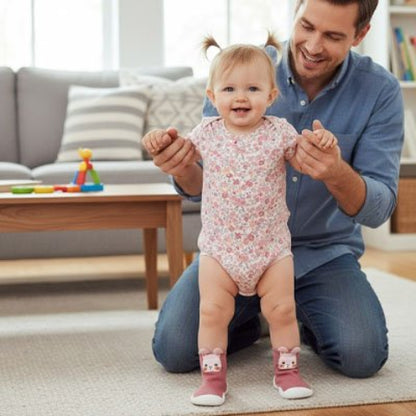 Chaussure bebe légère favorisant la marche naturelle et la mobilité
