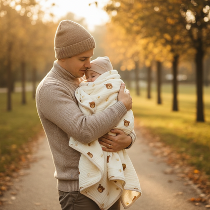 couverture bébé protégeant contre le vent et le froid lors des sorties