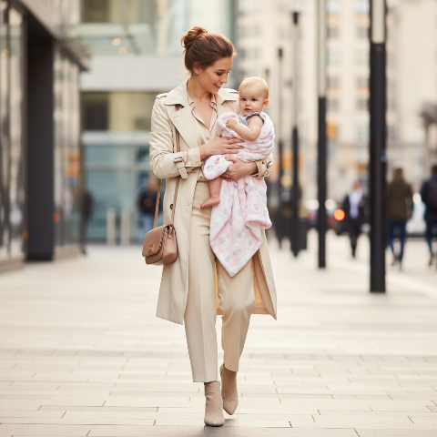 couverture bebe portage maman balade urbaine quotidienne