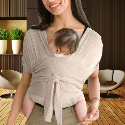 Écharpe de portage bebe endormie beige