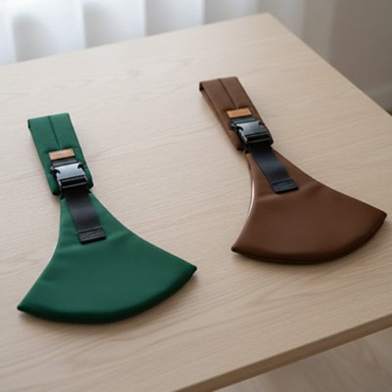 Écharpe de portage design minimaliste demi lune 