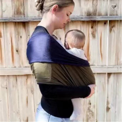 echarpe porte bebe main libre vert bleu marine