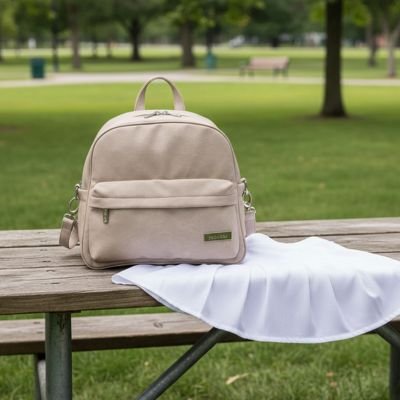 Sac a langer a dos compartiments deux niveaux organisés