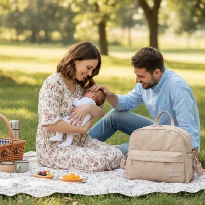 Sac a langer bebe avec bandoulière amovible