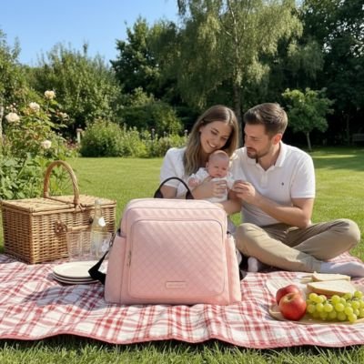 Sac a langer bebe compartiments zippés organisation pratique