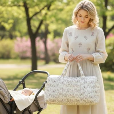 Sac a langer design épuré intemporel parents modernes