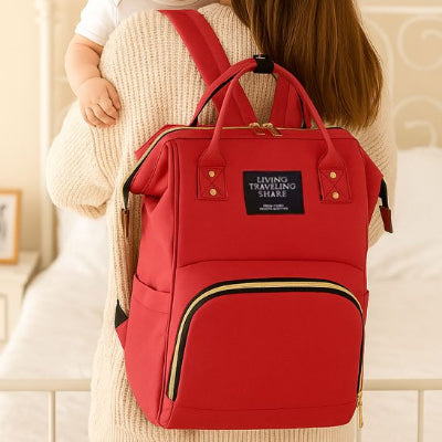 Sac a langer grande capacité avec compartiments organisés