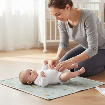 Tapis à langer nomade doux pour le change quotidien de bébé