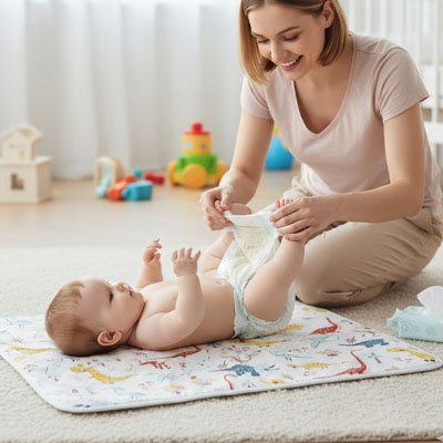 Tapis à langer nomade hygiénique pour change en toute situation