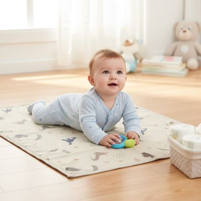 Tapis à langer nomade souple confortable pour soins quotidiens bébé